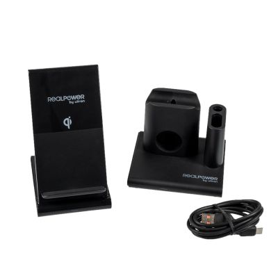 3. RealPower ChargeAIR Connect Smartphone, Smartwatch, Tablet Schwarz USB Kabelloses Laden intern