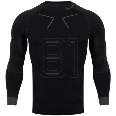 Alpinus Tactical Base Layer Thermoaktives Shirt Schwarz und Grau M GT43219
