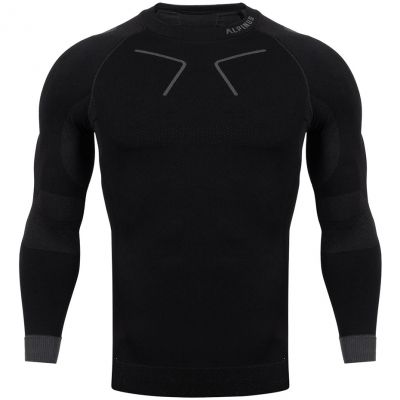 Alpinus Tactical Base Layer Thermoaktives Shirt Schwarz und Grau M GT43219