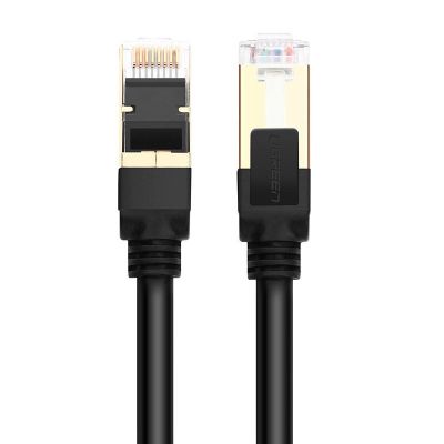 2. Ugreen Cable Ethernet-Patchkabel RJ45 Cat 7 STP LAN 10 Gbit/s 2 m schwarz (11269)