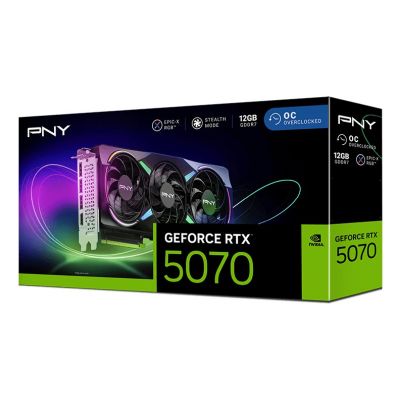 13. Grafikkarte PNY GeForce RTX 5070 12GB ARGB OC 3-Lüfter