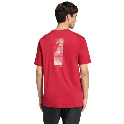 3. adidas Outdoor Mountainbike-T-Shirt mit Grafik für Herren, Rot, KB2538
