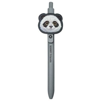3. Nimmy Big Eyed Pet 2.0 Panda 2-in-1 Notizbuch + Stift-Set, Schwarz