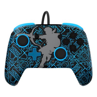 12. PDP Rematch: Sheikah Shoot Black, Blue USB Gamepad Analog/Digital Nintendo Switch, Nintendo Switch Lite, Nintendo Switch OLED