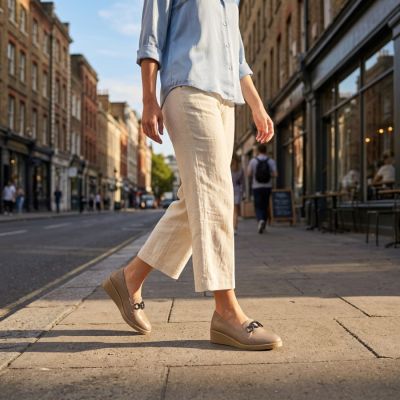8. Beige Keilschuhe für Damen mit Verzierung M.Daszyński MR2265