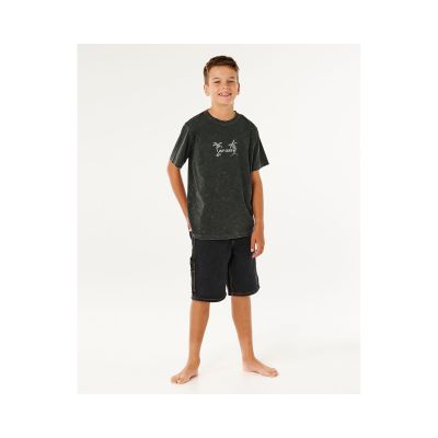 4. RIP CURL Eternal Shred Wash Tee-Boy Schwarz