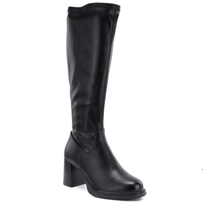 Damenstiefel mit Absatz, schwarz, Potocki SZ12861