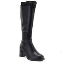 Damenstiefel mit Absatz, schwarz, Potocki SZ12861