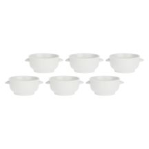 6er-Set Terrinensuppenschalen – Weiß, 12,5 cm