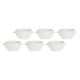 6er-Set Terrinensuppenschalen – Weiß, 12,5 cm