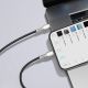 9. Baseus Cafule Series Metal Data USB-C / Lightning 20W PD-Kabel 1 m - Schwarz