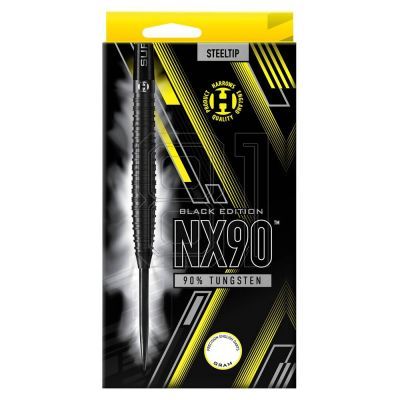 6. Harrows NX90 Black Darts 90% Stahlspitze NX90Black90%
