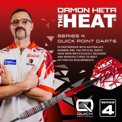 5. Harrows DAMON HETA SERIES 4 90 % Steeltip-Darts