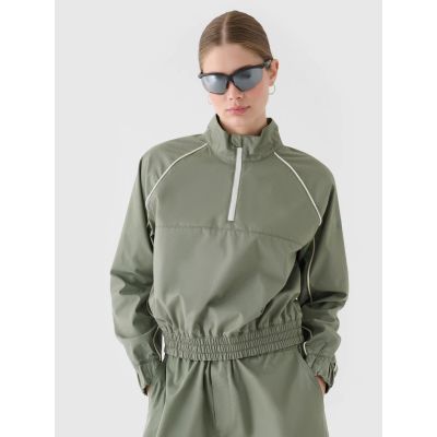 Kurze Damen Übergangsjacke mit Stehkragen 4F 4FRSS24TTJAF0886-44S