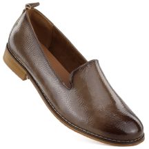 Damen-Lacklederschuhe, beige, Potocki 19337