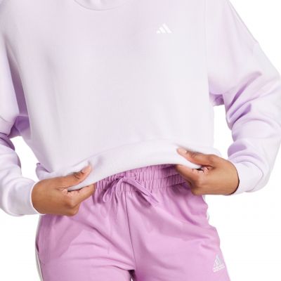 6. adidas Essentials Small Logo Feel Cozy W Sweatshirt JF8827