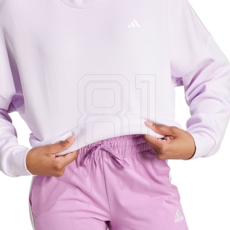 6. adidas Essentials Small Logo Feel Cozy W Sweatshirt JF8827