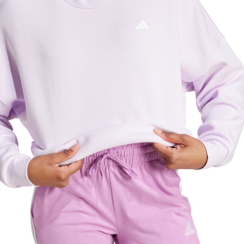 6. adidas Essentials Small Logo Feel Cozy W Sweatshirt JF8827