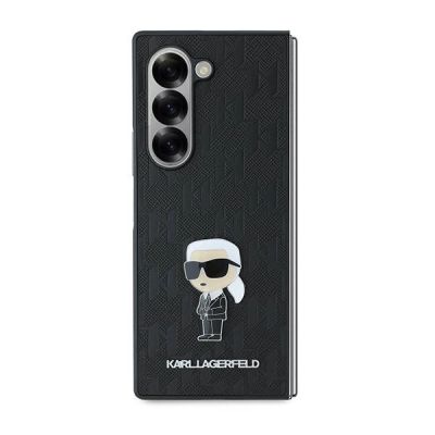 2. Karl Lagerfeld Saffiano Ikonik Pin Hülle für Samsung Galaxy Z Fold 6 – Schwarz