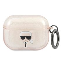 Karl Lagerfeld Glitzer Karl's Head Case für AirPods Pro – Gold