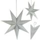 Dekorativer Papierstern 60 cm Silber