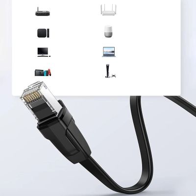 8. Ugreen NW102 50175 flaches LAN-Ethernet-Kabel Kat. 6 3m - schwarz