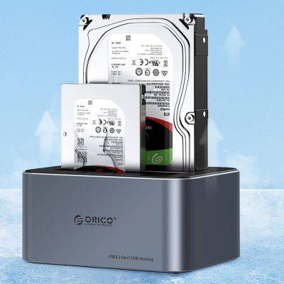 3. Orico 6656C3-C 5-Bay Dockingstation mit Offline-Klonfunktion 2,5"/3,5" SATA HDD/SSD - Grau