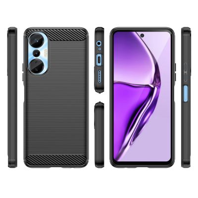 2. Carbon Case Hülle für Infinix Hot 20S flexible Silikon Carbon Hülle schwarz