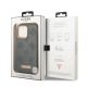 8. Guess GUHMP13LSAPSTG iPhone 13 Pro / 13 6,1" grau/graue Hardcase Peony Logo Plate MagSafe