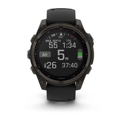 2. Garmin Fenix 8 Solar Saphir Titan Carbon Grau Uhr