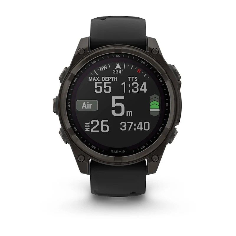 2. Garmin Fenix 8 Solar Saphir Titan Carbon Grau Uhr