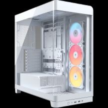 Corsair FRAME 4500X RS-R ARGB Midi-Tower-Gehäuse mit Seitenwand aus gehärtetem Glas, Weiß