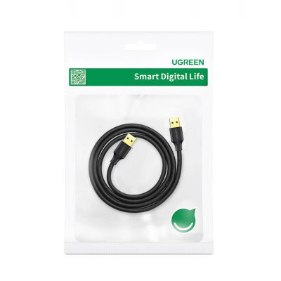 5. Ugreen US128 10370 USB-A 3.0 / USB-A 3.0 5Gb/s Kabel 1m – Schwarz