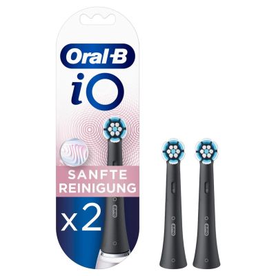 Oral-B 13936240 Zahnbürstenkopf, 2 Stück, Schwarz