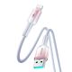 3. Joyroom S-A42 Crystal-Clear Serie 3A USB-A – Lightning Kabel 1,2 m – Weiß