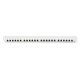 29. Hochdichtes Patchpanel 19 Zoll, 24x RJ45, LSA-Level, Cat. 6A, geschirmt, 0,5 HE, grau, Kabelführung