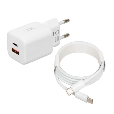 IBOX Universal-Ladegerät C-42 GAN PD33W USB A+C Weiß