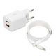 IBOX Universal-Ladegerät C-42 GAN PD33W USB A+C Weiß