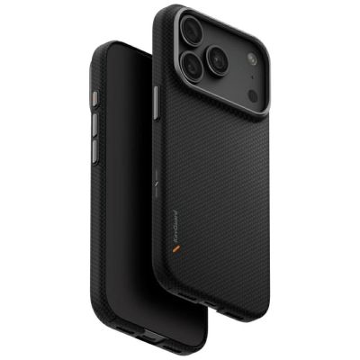 Uniq Keva EDGE Magclick Ladehülle für iPhone 18 Pro / 17 Pro – Schwarz