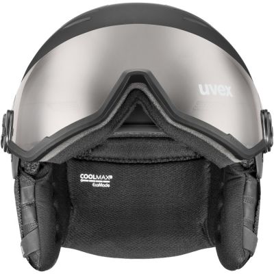 3. UVEX Wanted Visor pro V Skihelm, schwarz matt