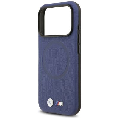 6. BMW M FW MagSafe Hülle mit Metalllogo für iPhone 17 Pro Max – Marineblau