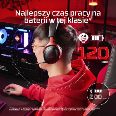 279. HyperX Cloud III Wireless – Kabelloses Gaming-Headset (Schwarz)