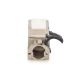 56. Keystone-Buchse RJ45 (8P8C) Kat. 6A, STP, geschirmt, werkzeuglos, Stahl, 24 Stück.