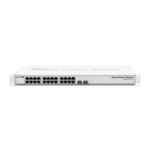 Mikrotik CSS326-24G-2S+RM Netzwerk-Links Managed Gigabit Ethernet (10/100/1000) PoE-Unterstützung 1 HE Weiß
