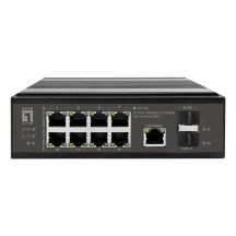 LevelOne IGP-1091 Managed L3 2,5G Ethernet (100/1000/2500) mit PoE-Unterstützung, Tisch-/Wandmontage, Schwarz