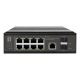 LevelOne IGP-1091 Managed L3 2,5G Ethernet (100/1000/2500) mit PoE-Unterstützung, Tisch-/Wandmontage, Schwarz