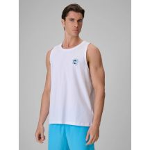 Ärmelloses Herren-T-Shirt mit Aufdruck, reguläre Passform, 4F 4FRSS26TSLEM366-10S
