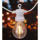 7. Gartengirlande Partybeleuchtung 20 LED A60 weißes Kabel