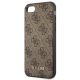 6. Guess 4G Metal Gold Logo Case für iPhone SE 2022 / 2020 / 7 / 8 - Braun