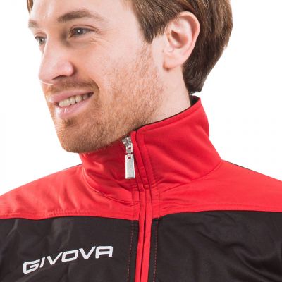 12. Givova Tuta Visa TR018 1210 Trainingsanzug Rot/Schwarz